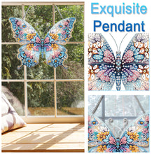 Load image into Gallery viewer, Acrylic Special Shaped Flower Butterfly Diamond Painting Hanging Home Decoration
