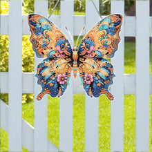 Load image into Gallery viewer, Acrylic Special Shaped Yellow Blue Butterfly Diamond Painting Hanging Decoration
