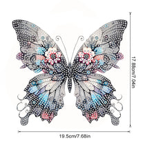 Load image into Gallery viewer, Acrylic Special Shaped Black Gray Butterfly Diamond Painting Hanging Decorations
