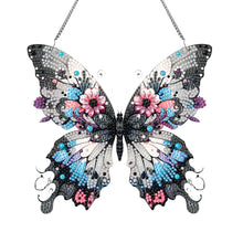 Load image into Gallery viewer, Acrylic Special Shaped Black Gray Butterfly Diamond Painting Hanging Decorations
