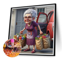 Load image into Gallery viewer, Diamond Painting - Full Round - Hardworking old lady (40*40CM)
