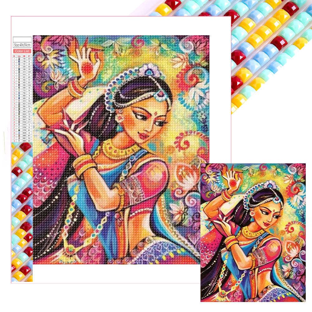 Diamond Painting - Full Square - Exotic woman (30*40CM)