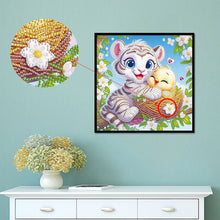 Load image into Gallery viewer, Diamond Painting - Partial Special Shaped - Tiger (30*30CM)
