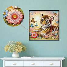 Load image into Gallery viewer, Diamond Painting - Partial Special Shaped - Tiger (30*30CM)
