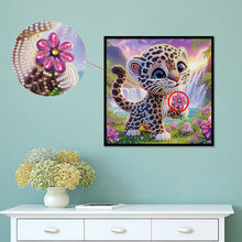Load image into Gallery viewer, Diamond Painting - Partial Special Shaped - Leopard (30*30CM)

