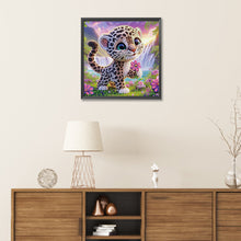 Load image into Gallery viewer, Diamond Painting - Partial Special Shaped - Leopard (30*30CM)
