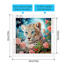 Load image into Gallery viewer, Diamond Painting - Partial Special Shaped - Leopard (30*30CM)
