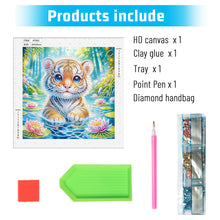 Load image into Gallery viewer, Diamond Painting - Partial Special Shaped - Tiger (30*30CM)

