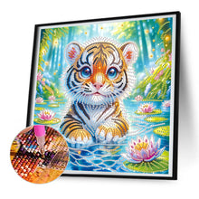 Load image into Gallery viewer, Diamond Painting - Partial Special Shaped - Tiger (30*30CM)
