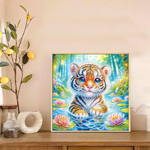 Load image into Gallery viewer, Diamond Painting - Partial Special Shaped - Tiger (30*30CM)
