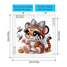Load image into Gallery viewer, Diamond Painting - Partial Special Shaped - Tiger (30*30CM)
