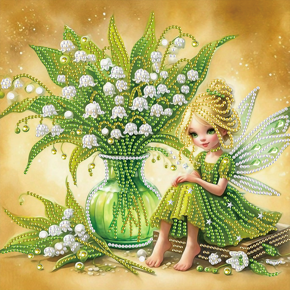 Diamond Painting - Partial Special Shaped - Elf fairy (30*30CM)