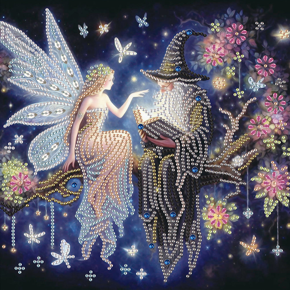 Diamond Painting - Partial Special Shaped - Elf fairy (30*30CM)