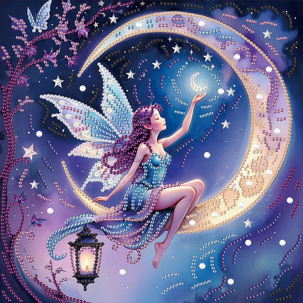 Diamond Painting - Partial Special Shaped - Elf fairy (30*30CM)
