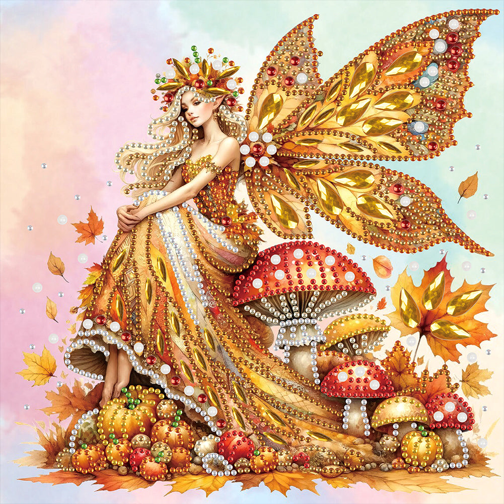 Diamond Painting - Partial Special Shaped - Elf fairy (30*30CM)