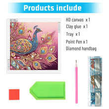 Load image into Gallery viewer, Diamond Painting - Partial Special Shaped - Peacock (40*40CM)
