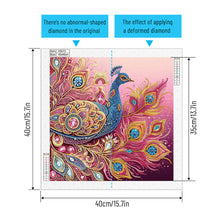 Load image into Gallery viewer, Diamond Painting - Partial Special Shaped - Peacock (40*40CM)
