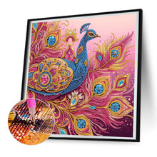 Load image into Gallery viewer, Diamond Painting - Partial Special Shaped - Peacock (40*40CM)
