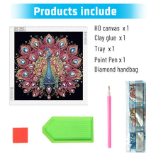 Load image into Gallery viewer, Diamond Painting - Partial Special Shaped - Peacock (40*40CM)
