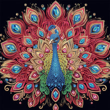Load image into Gallery viewer, Diamond Painting - Partial Special Shaped - Peacock (40*40CM)
