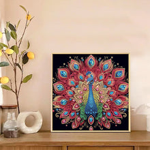 Load image into Gallery viewer, Diamond Painting - Partial Special Shaped - Peacock (40*40CM)
