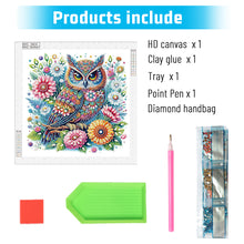 Load image into Gallery viewer, Diamond Painting - Partial Special Shaped - Owl (40*40CM)
