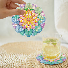 Load image into Gallery viewer, 8Pcs Wooden Mandala Diamond Painting Coasters for Art Craft for Home Office
