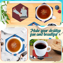 Load image into Gallery viewer, 7Pcs Wooden Singer Girl Diamond Painting Coasters for Art Craft for Home Office
