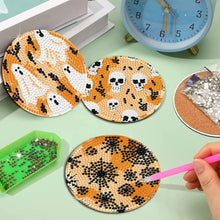 Load image into Gallery viewer, 8Pcs Wooden Halloween Diamond Painting Coasters for Art Craft for Home Office
