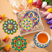 Load image into Gallery viewer, 6Pcs Wooden Pattern Diamond Painting Coasters for Art Craft for Home Office
