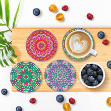 Load image into Gallery viewer, 6Pcs Wooden Pattern Diamond Painting Coasters for Art Craft for Home Office
