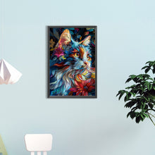 Load image into Gallery viewer, Diamond Painting - Full Round - Flower cat (40*60CM)
