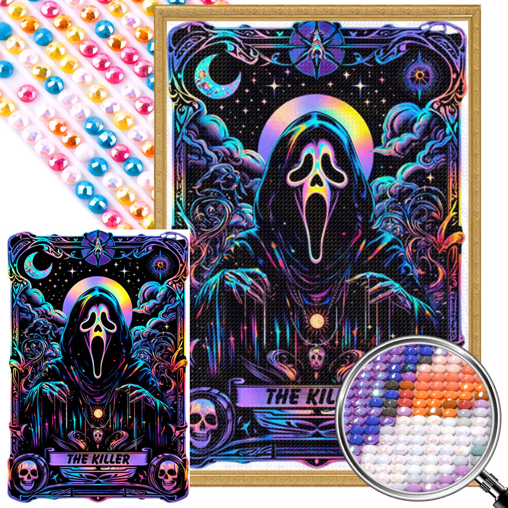 AB Diamond Painting - Full Round - Killer card (40*60CM)