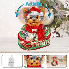 Load image into Gallery viewer, Xmas Acrylic Shaking Head French Bulldog 5D DIY Diamond Art Tabletop Decorations
