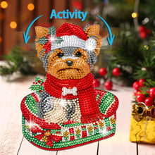 Load image into Gallery viewer, Xmas Acrylic Shaking Head French Bulldog 5D DIY Diamond Art Tabletop Decorations
