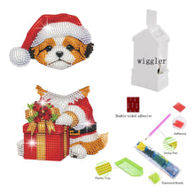 Load image into Gallery viewer, Xmas Acrylic Shaking Head French Bulldog 5D DIY Diamond Art Tabletop Decorations
