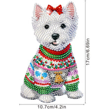 Load image into Gallery viewer, Xmas Acrylic Shaking Head French Bulldog 5D DIY Diamond Art Tabletop Decorations
