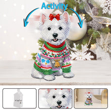 Load image into Gallery viewer, Xmas Acrylic Shaking Head French Bulldog 5D DIY Diamond Art Tabletop Decorations
