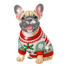 Load image into Gallery viewer, Xmas Acrylic Shaking Head French Bulldog 5D DIY Diamond Art Tabletop Decorations
