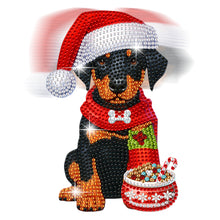 Load image into Gallery viewer, Xmas Acrylic Shaking Head French Bulldog 5D DIY Diamond Art Tabletop Decorations
