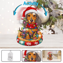 Load image into Gallery viewer, Xmas Acrylic Shaking Head French Bulldog 5D DIY Diamond Art Tabletop Decorations
