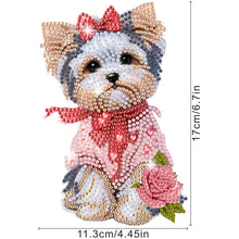 Load image into Gallery viewer, Xmas Acrylic Shaking Head French Bulldog 5D DIY Diamond Art Tabletop Decorations
