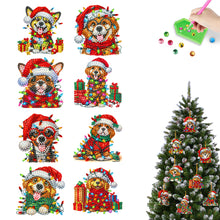 Load image into Gallery viewer, 8Pcs Acrylic Special Shaped Christmas Theme Diamond Painting Hanging Decorations
