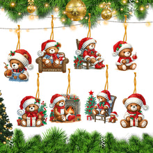 Load image into Gallery viewer, 8Pcs Acrylic Special Shaped Christmas Theme Diamond Painting Hanging Decorations
