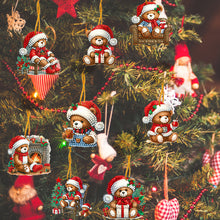Load image into Gallery viewer, 8Pcs Acrylic Special Shaped Christmas Theme Diamond Painting Hanging Decorations
