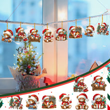Load image into Gallery viewer, 8Pcs Acrylic Special Shaped Christmas Theme Diamond Painting Hanging Decorations
