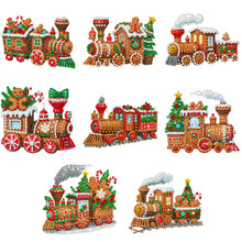 Load image into Gallery viewer, 8Pcs Acrylic Special Shaped Christmas Theme Diamond Painting Hanging Decorations
