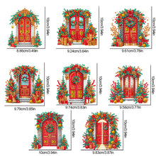 Load image into Gallery viewer, 8Pcs Acrylic Special Shaped Christmas Theme Diamond Painting Hanging Decorations
