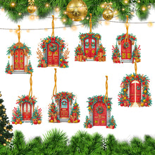 Load image into Gallery viewer, 8Pcs Acrylic Special Shaped Christmas Theme Diamond Painting Hanging Decorations
