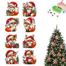 Load image into Gallery viewer, 8Pcs Acrylic Special Shaped Christmas Theme Diamond Painting Hanging Decorations
